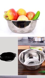 BỘ 5 RỔ,THAU INOX CAO CẤP