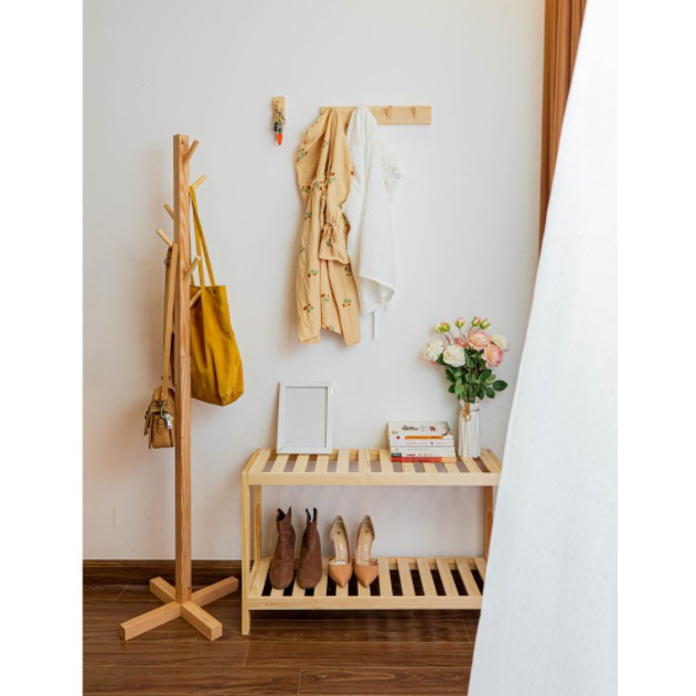 Cây Treo Quần Áo Đồ Gỗ BEYOURs Thông Minh - Móc Treo Quần Áo Standing-Hanger - Nội Thất Phòng Khách,