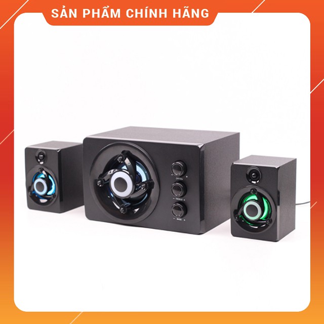 Loa Gỗ FT-380 Thiết Kế Hiện Đại Có Đèn Led RGB Nổi Bật Dùng Cho Tivi Máy Vi Tính PC Laptop