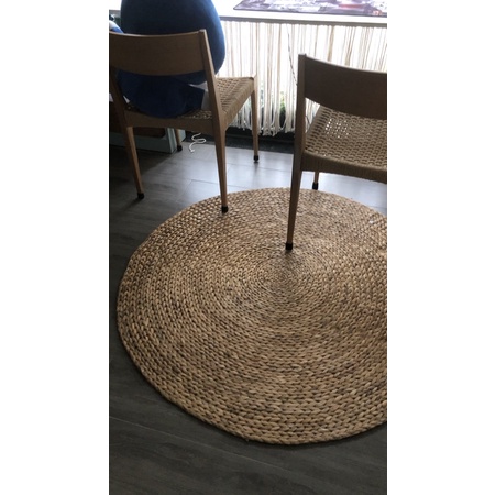 Thảm trang trí nhà cửa đan lục bình 1,2m
