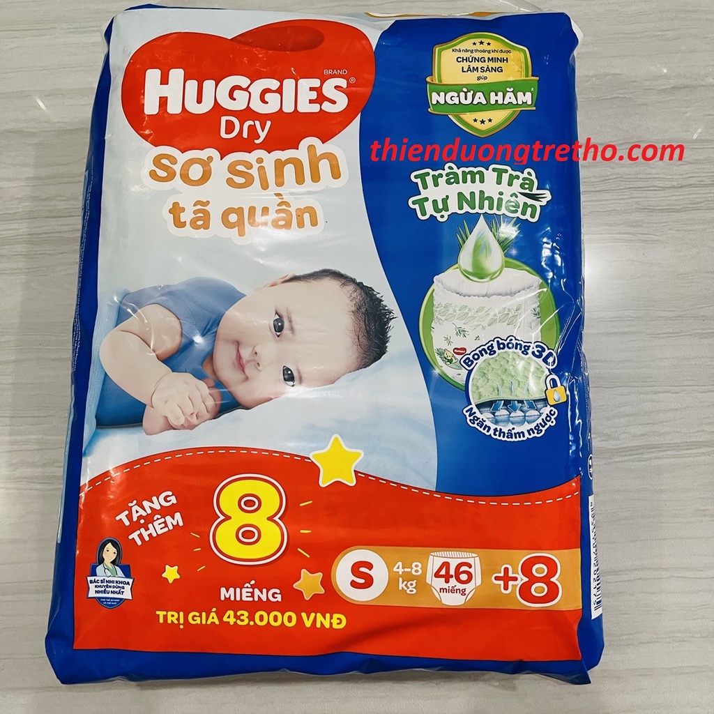 Tã Quần Huggies Size S 52 Miếng Cho Bé 4-8kg