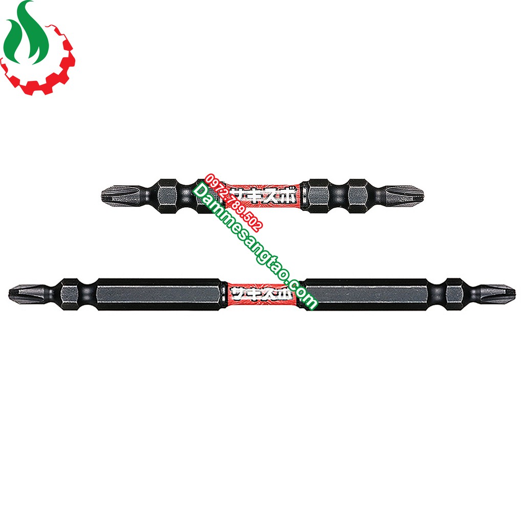 Mũi vít 4 cạnh côn 2 đầu Vessel