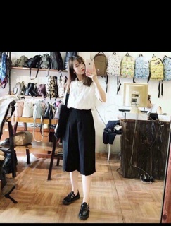 Quần ống rộng lửng