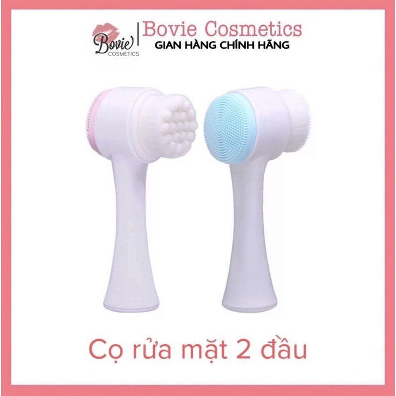Cọ rửa mặt 2 đầu Silicon Massage