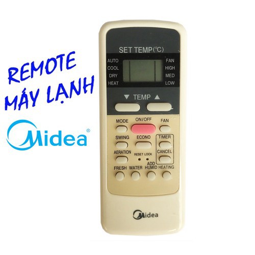 Điều Khiển Điều hoà Midea remote máy lạnh Midea