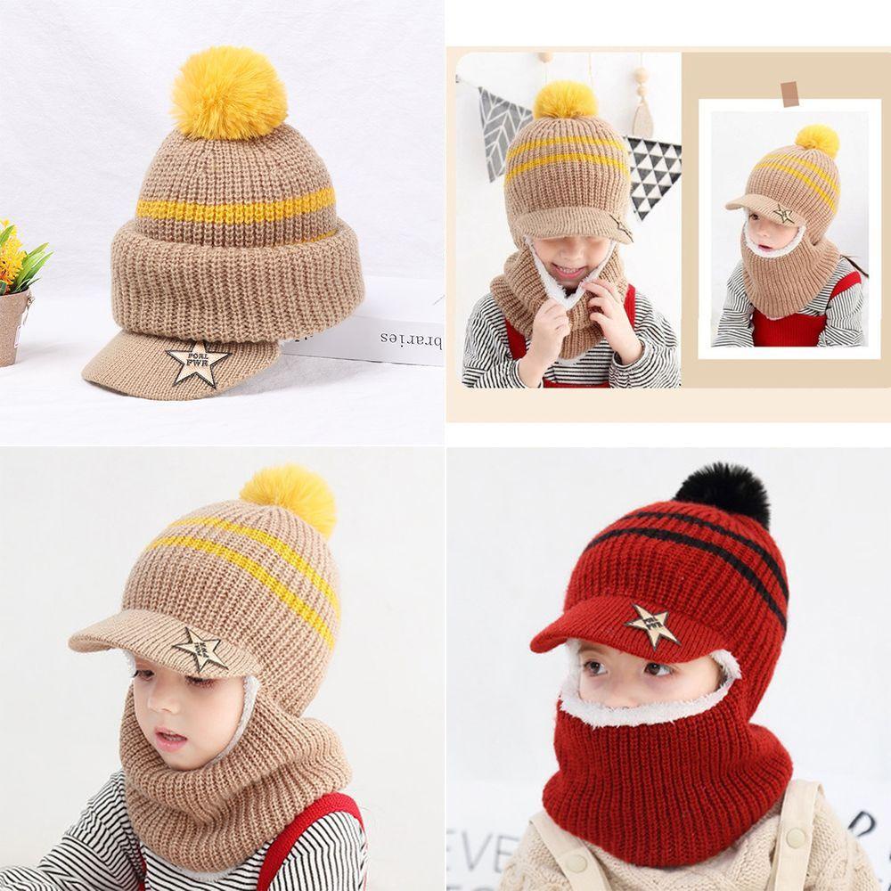 Future Mũ Bóng Chày Balaclava Lót Lông Cừu Che Tai Kiêm Khăn Choàng Cổ Bảo Vệ Tai Cho Bé Trai Bé Gái