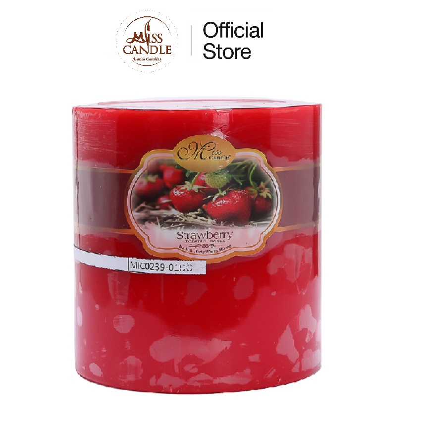 Nến thơm trụ tròn D10H10 Miss Candle MIC0239 (Chọn màu)