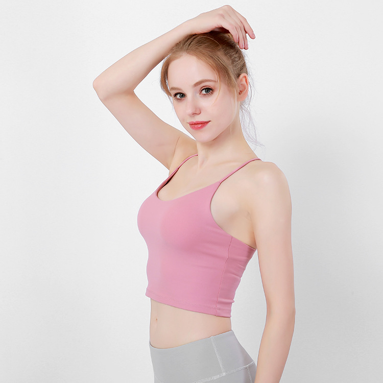 New running fitness yoga vest female sexy thin shoulder strap beautiful back bra quick-drying sports bra yoga clothes