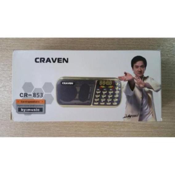 Loa Nghe Nhạc Thẻ Nhớ,USB,FM CR-853 - Máy Nghe Pháp Đa Năng Craven 853 -3 pin dung lượng cao