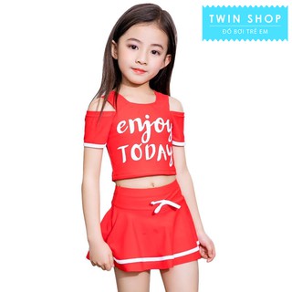 Đồ bơi bé gái, Đồ bơi rời váy( quần) áo, cho bé từ 15-35kg, chất vải cao cấp
