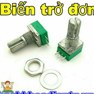 Biến trở đơn 3 chân xanh 50k biến trở volume