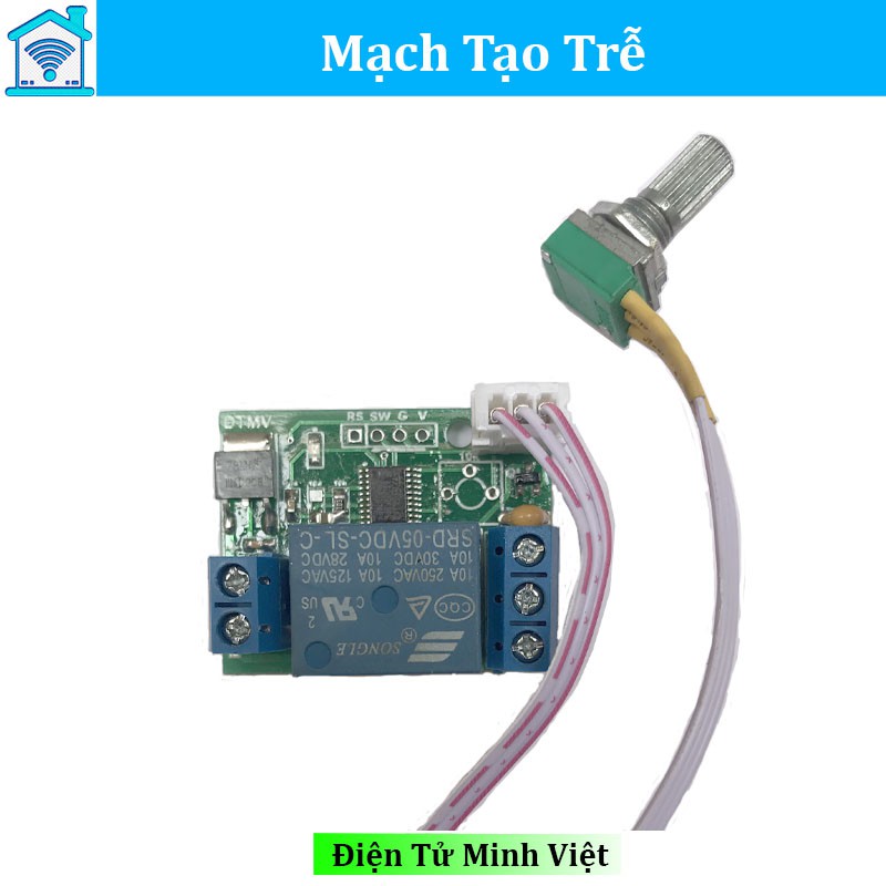 Module tạo thời gian trễ relay ,  tương thích với cảm biến, thích hợp làm bình rót nước, mạch rửa tay tự động