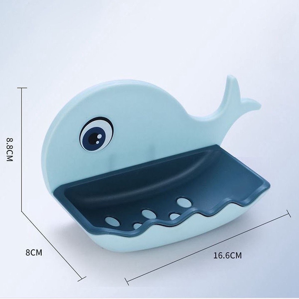Giá treo xà phòng , xà bông nhựa hình cá voi xinh xắn Chumdecor  TD5