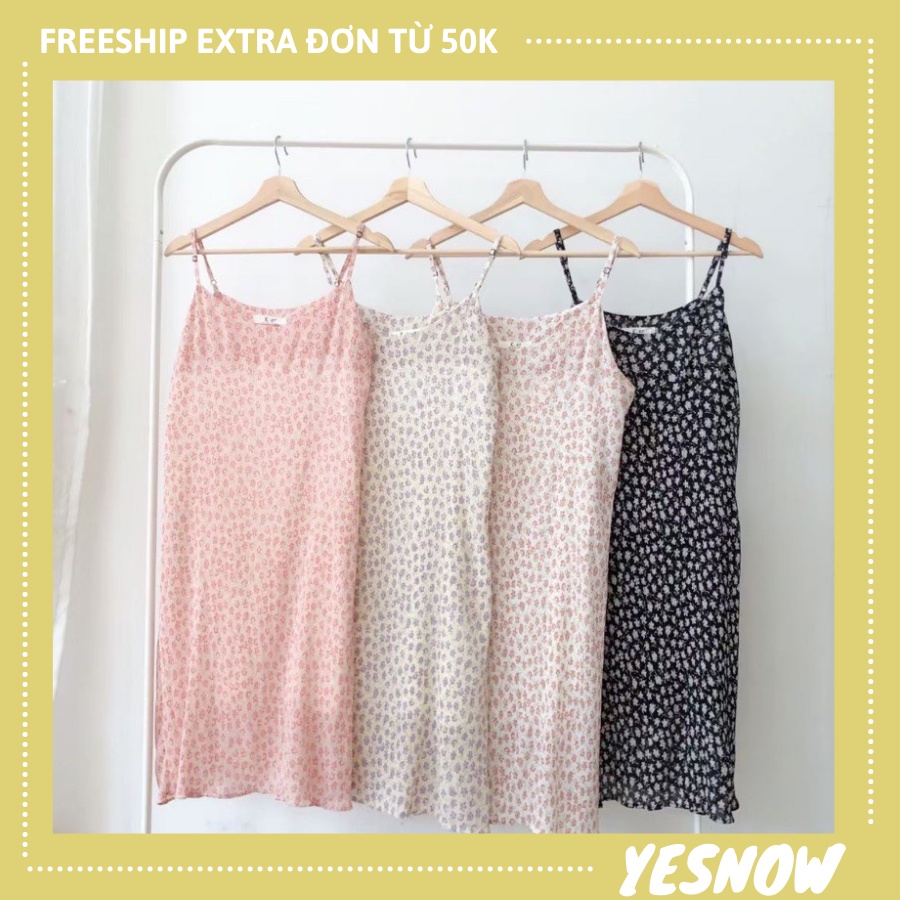 Đầm - váy hai dây hoa nhí - Váy 2 dây xuông dáng dài chất mát - Váy 2 dây hoa nhí nhiều màu thời trang ulzzang | BigBuy360 - bigbuy360.vn