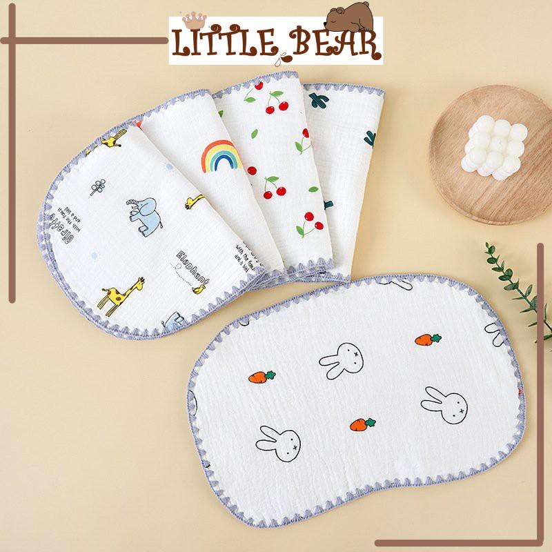 Gối Xô Sơ Sinh Sợi Tre Mềm Mịn 10 Lớp Cao Cấp Thấm Hút Mồ Hôi Cho Bé Sơ Sinh - Little Bear