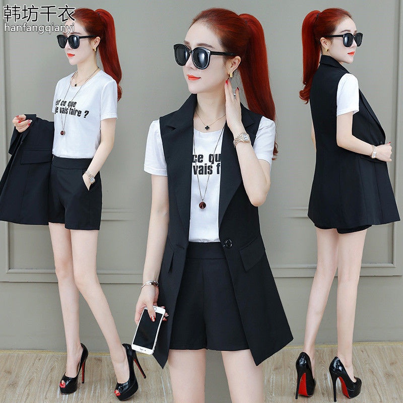 Set trang phục hai món size lớn thon gọn phong cách Hàn Quốc 2022 thời trang mùa hè dành cho nữ (Có bán lẻ)