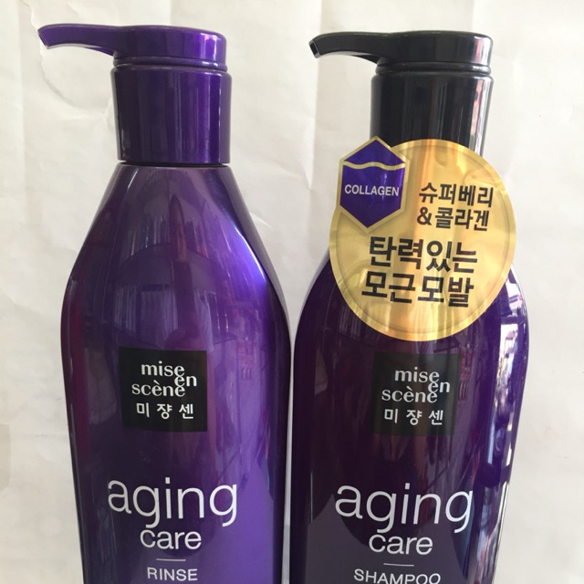 Bộ gội xả Miseen aging care ngăn rụng tóc kích thích mọc tóc,damage care phục hồi tóc hư tổn nặng  680ml/chai