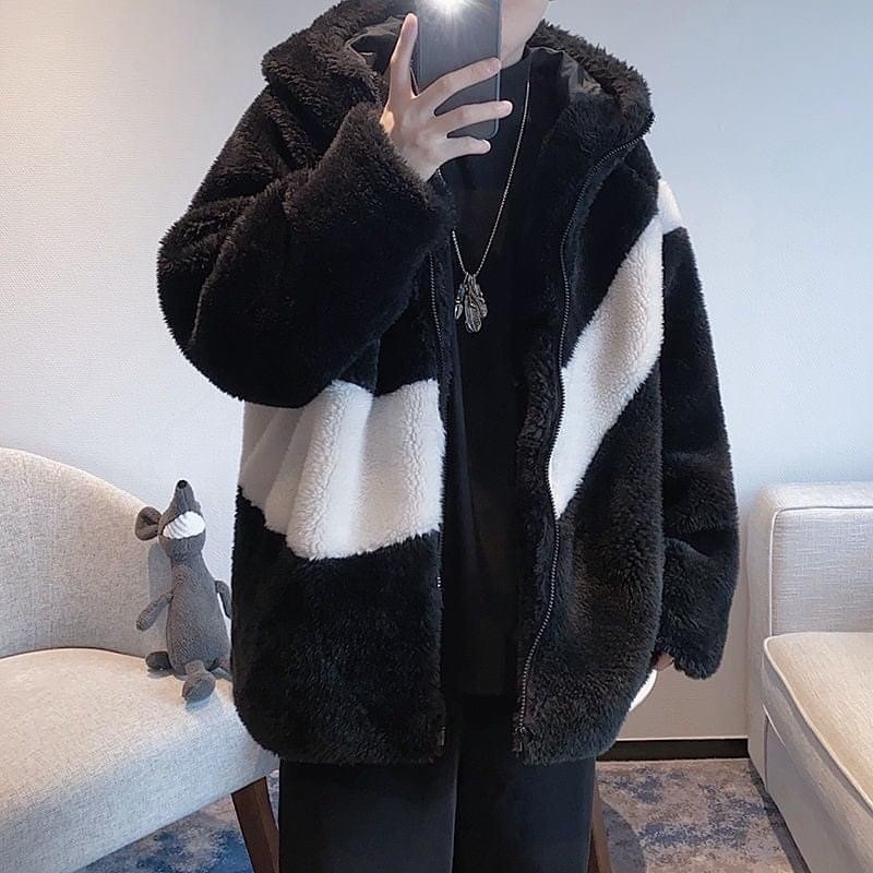 Áo Khoác Lông Cừu Cao Cấp - Áo Khoác Lông Cừu Fom Dáng Unisex Dày Dặn Không Xù Lông