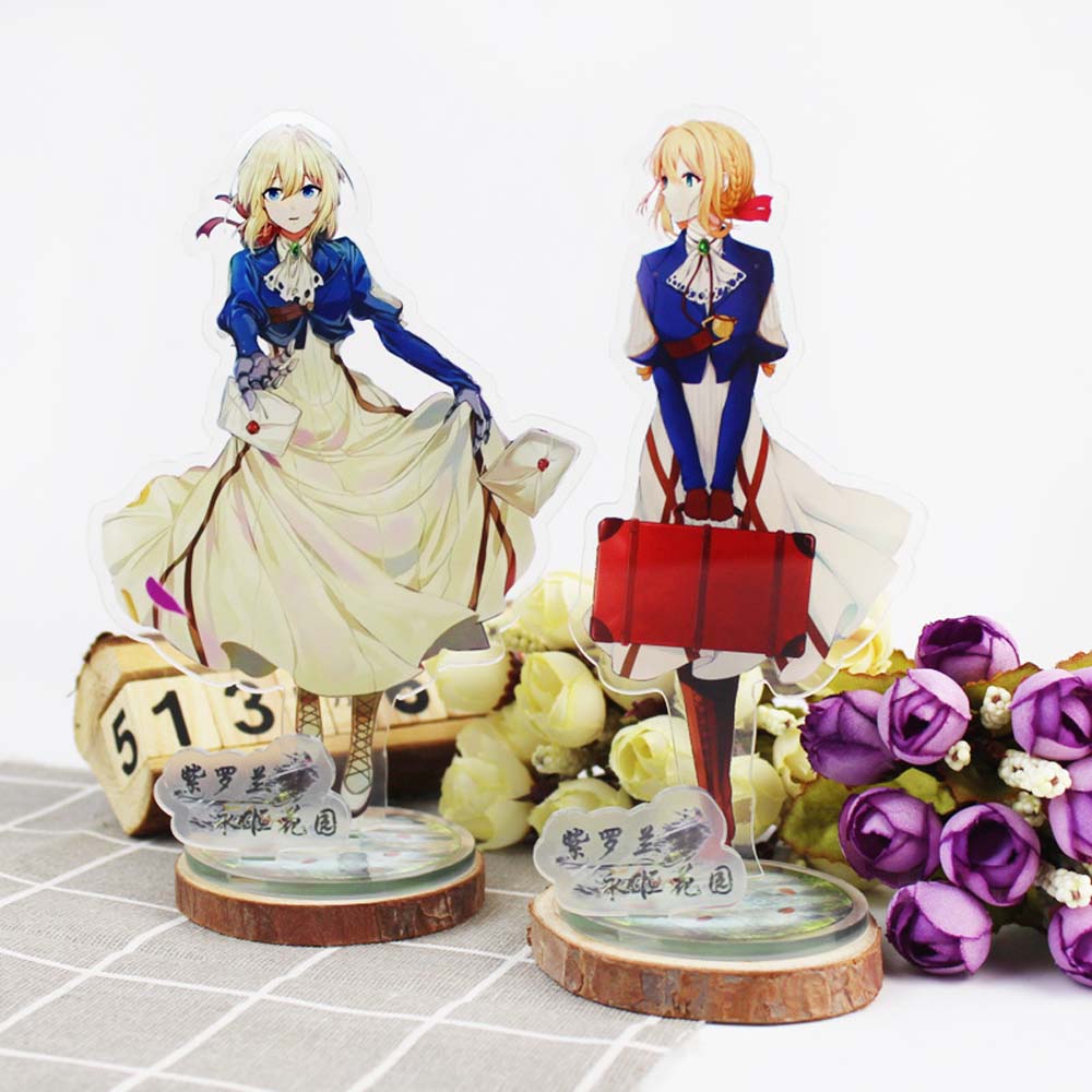 Đế Trưng Bày Mô Hình Nhân Vật Anime Hai Mặt Bằng Acrylic Thẻ