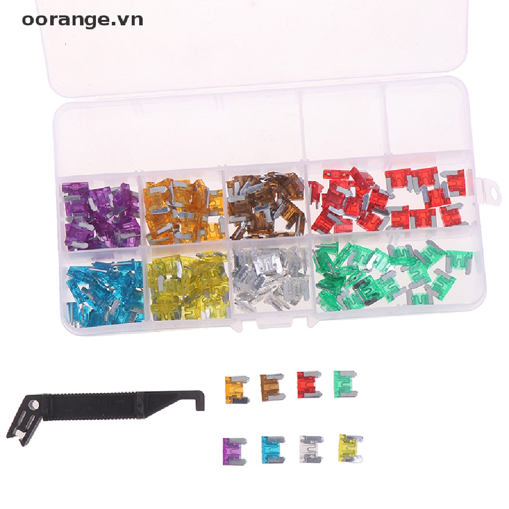 Set 100 Cầu Chì mini 3A5A7.5A10A15A 20A25A30A Chuyên Dụng