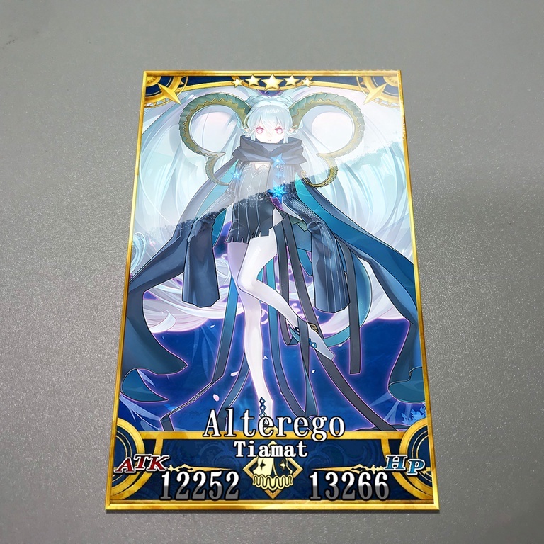 Thẻ bài custom card bánh xốp anime Fate/Grand Order FGO để sưu tầm tự chọn Tiamat