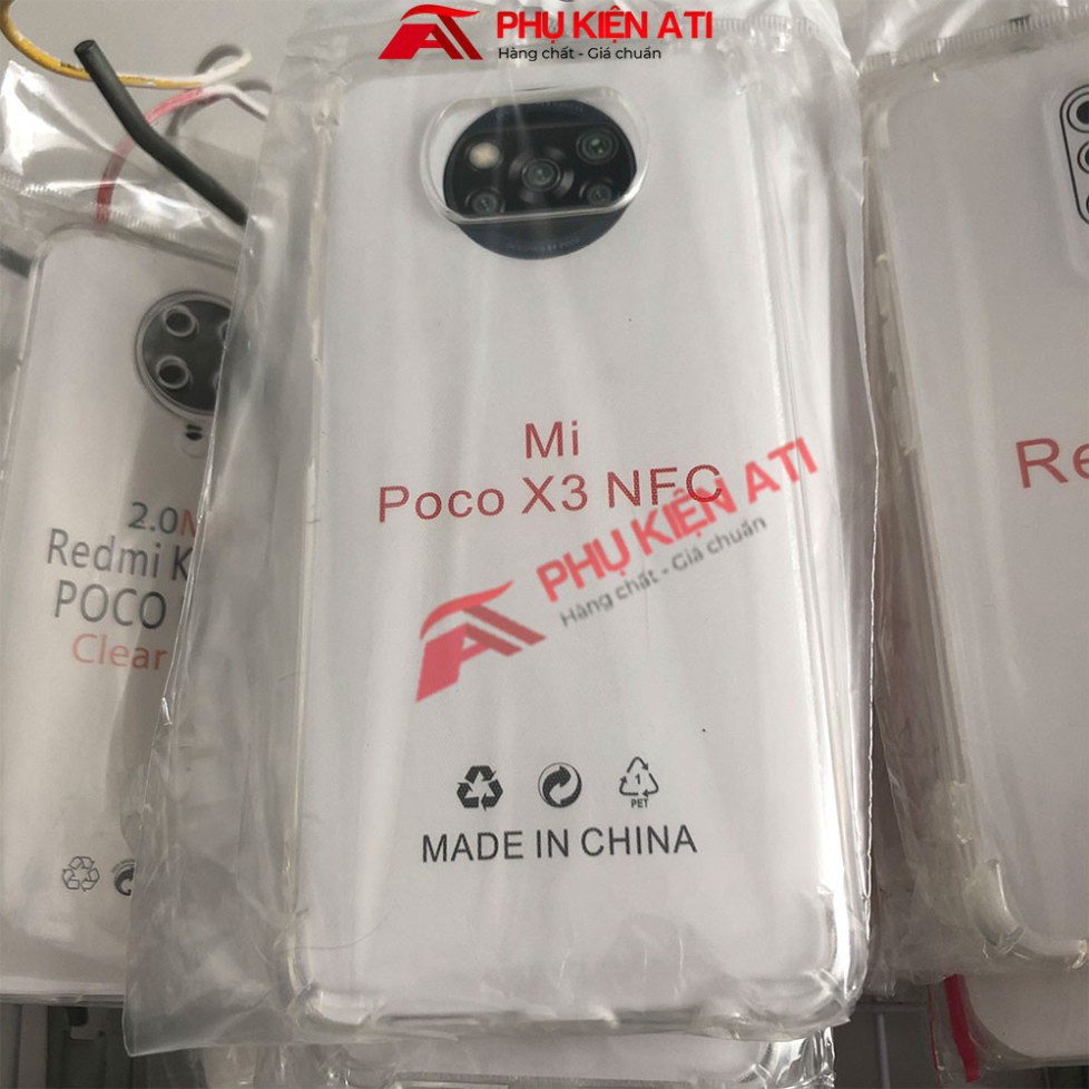 Ốp lưng Poco X3 NFC/ Pro- Dẻo Trong suốt- Lâu ố vàng