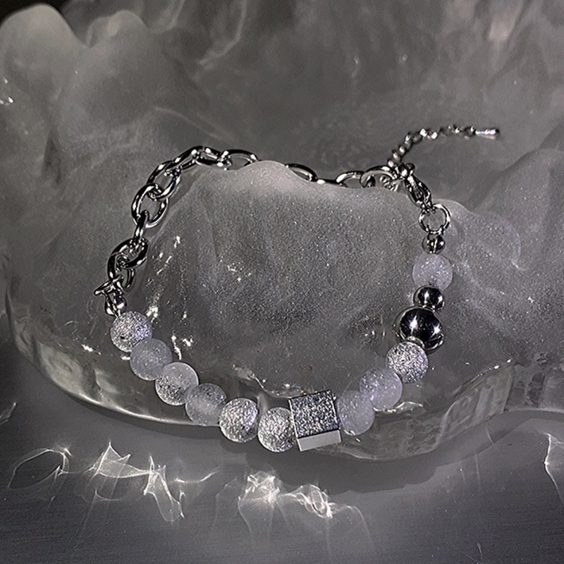 Vòng Tay Đính Hạt Hình Ngôi Sao Phong Cách hip hop Thời Trang Mới Cao Cấp Dành Cho Nam Nữ