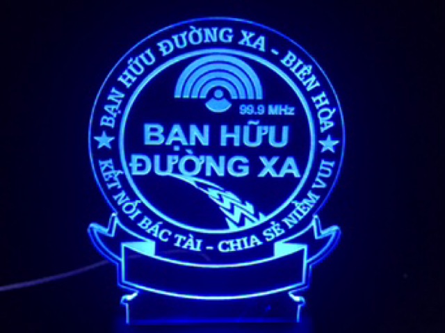 Đèn Led 3d Bạn Hữu Đường Xa 16 Màu Remote Điều Khiển - Quà tặng theo yêu cầu