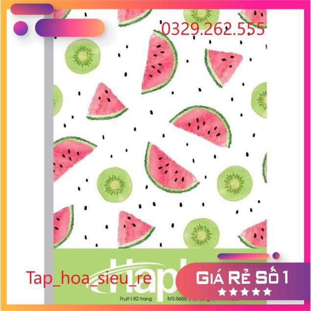 (Rẻ Vô địch) Set 10 Vở kẻ ngang 200 trang Haplus hàng công ty