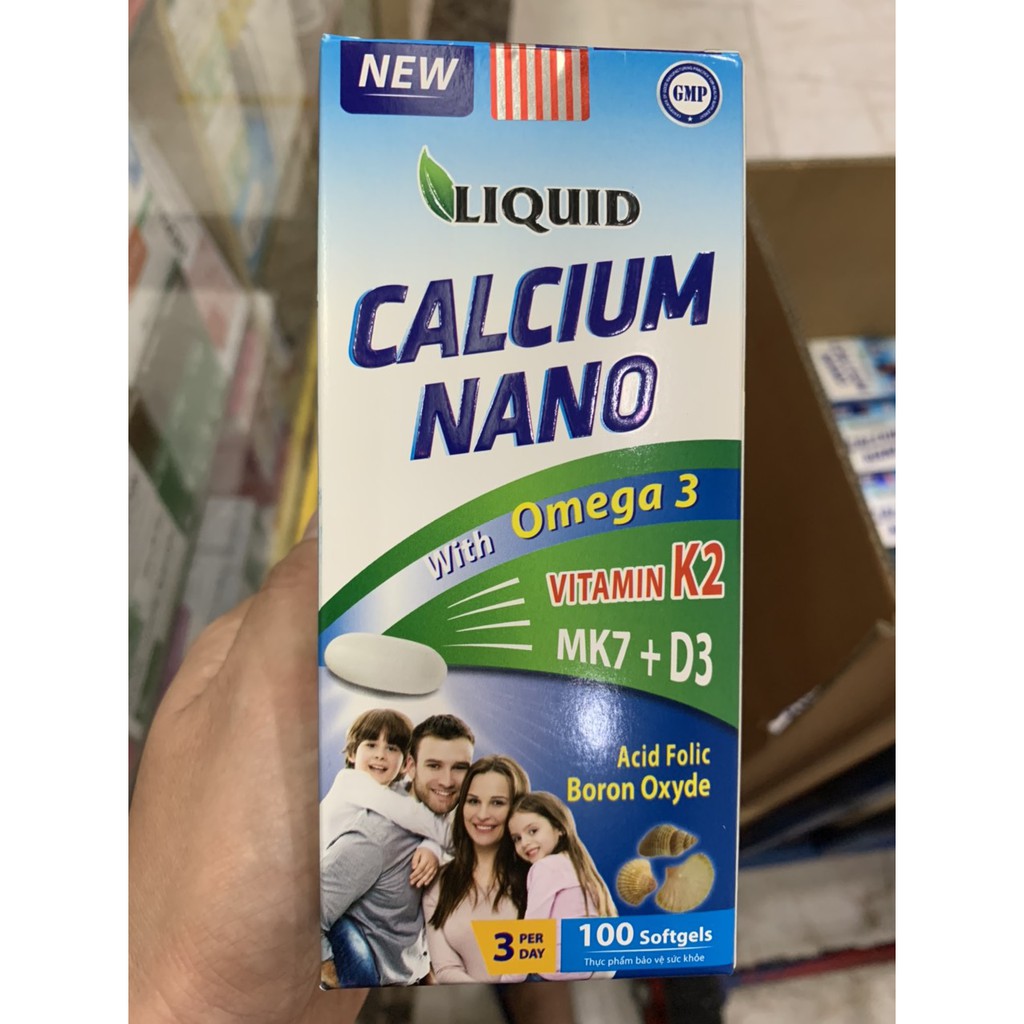 [Viên uống] Liquid Canxi Nano bổ sung canxi, phòng ngừa loãng xương, phát triển chiều cao, chống còi xương