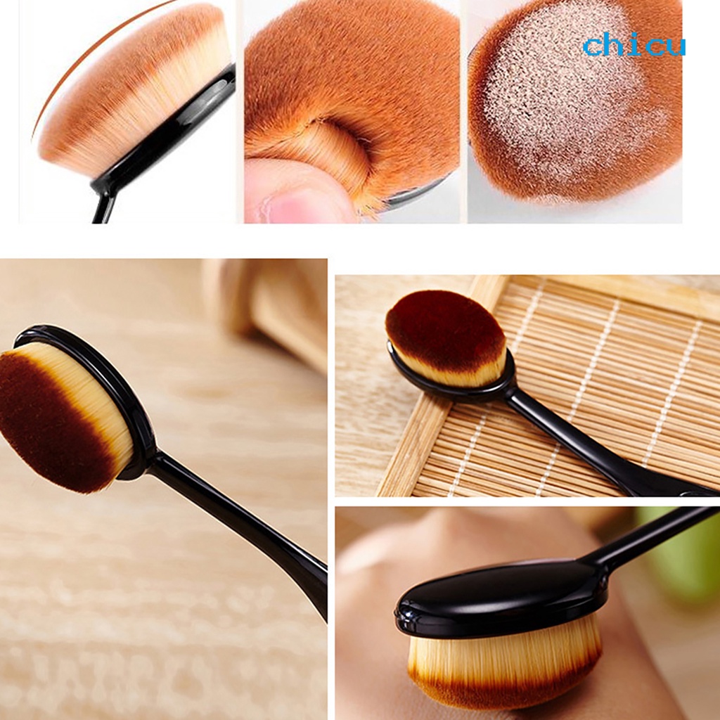 [Hàng mới về] Cọ tán kem nền đầu hình bầu dục mềm mại chuyên dụng dành cho salon