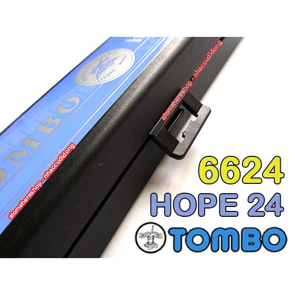 Kèn Harmonica tremolo 24 lỗ Tombo Hope 24 6624 Key C có clip test âm thanh