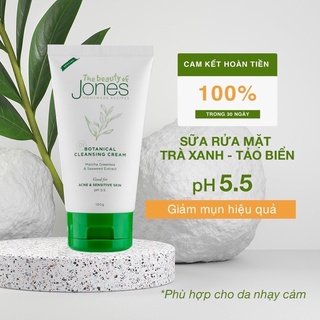 SỮA RỬA MẶT TRÀ XANH TẢO BIỂN Da mụn nhạy cảm - The Beauty of Jones