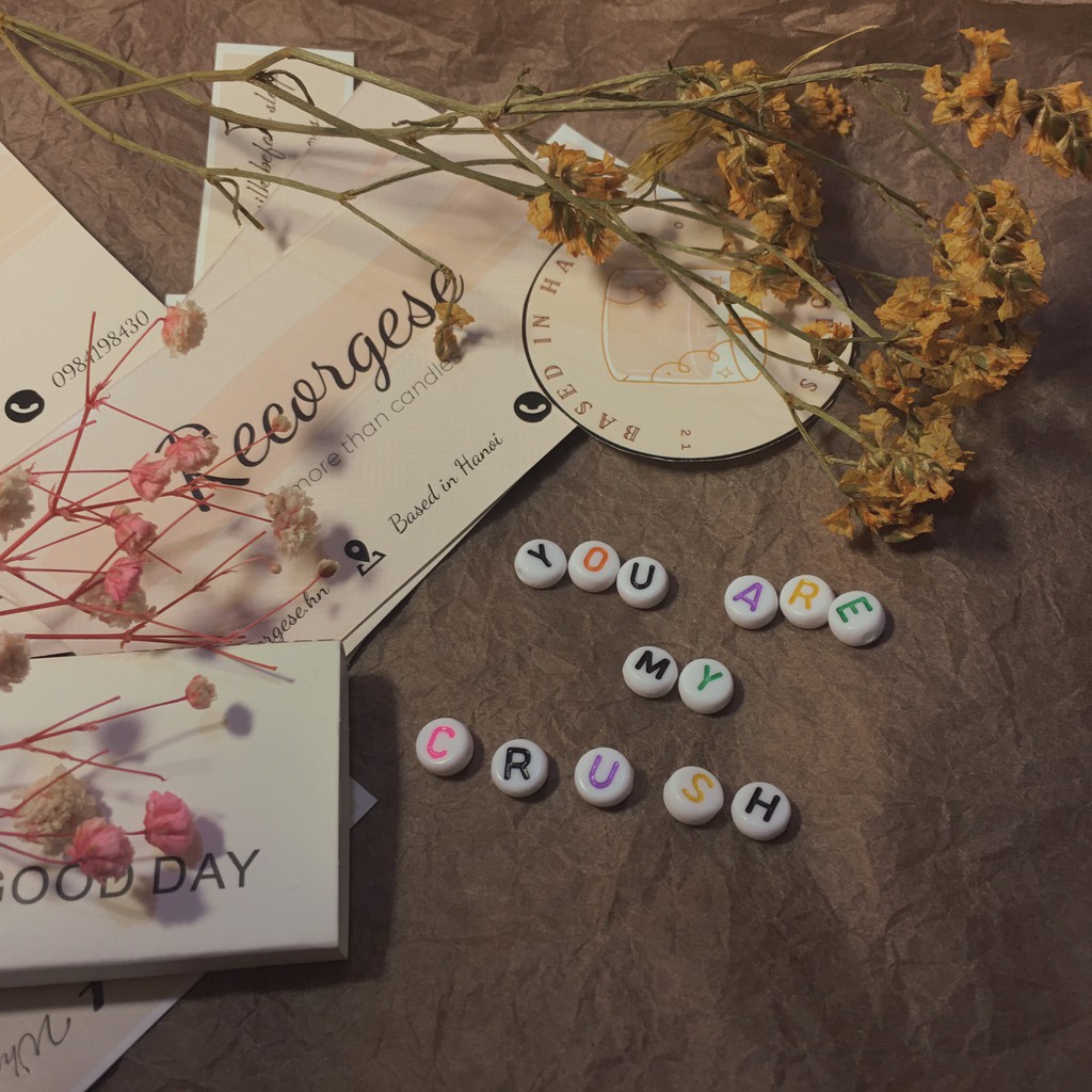 Nến thơm handmade sáp đậu nành nguyên chất CHỮ HIDDEN