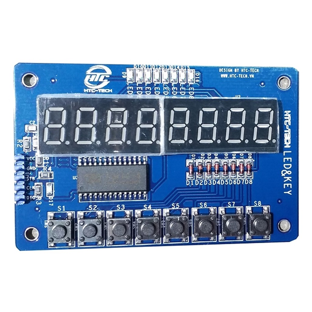 Mạch phát triển LED-KEY DISPLAY TM1638