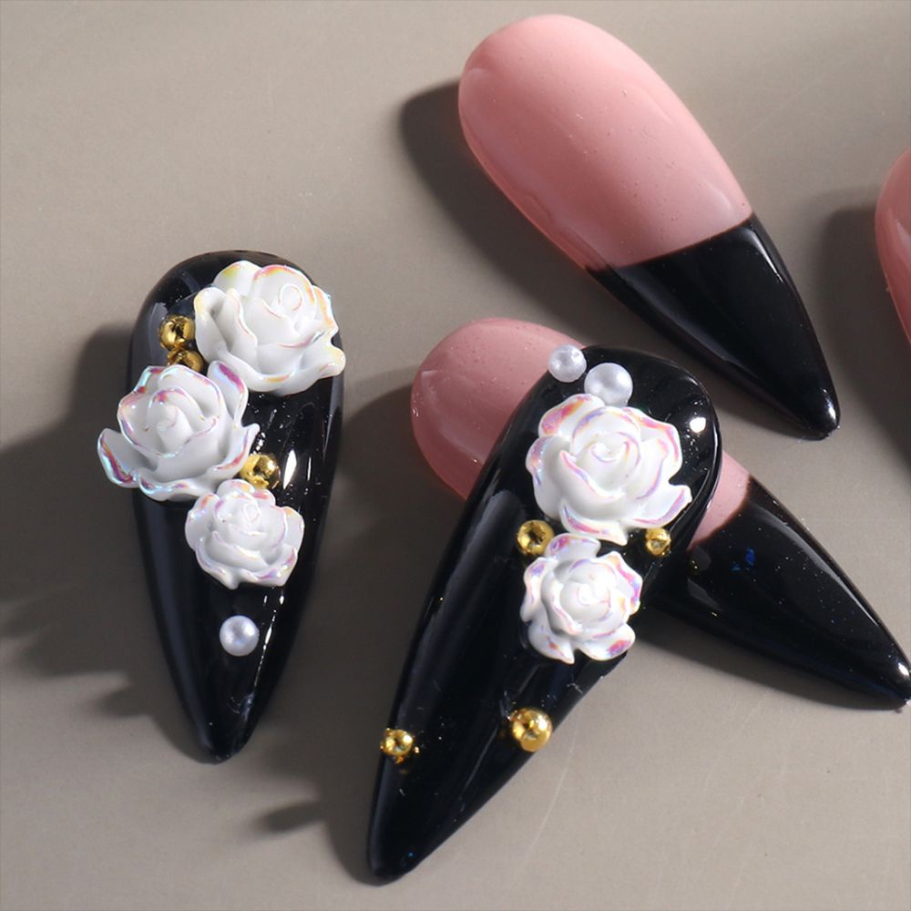 [Hàng mới về] Hạt hình hoa trà 3D trang trí làm đẹp móng DIY