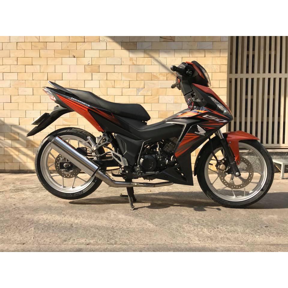 Bô Tăng CBR 150  Pô giã zin raider satria  winner sonic150 ex135 ex15 wave dream sirius( cổ 2 khúc )