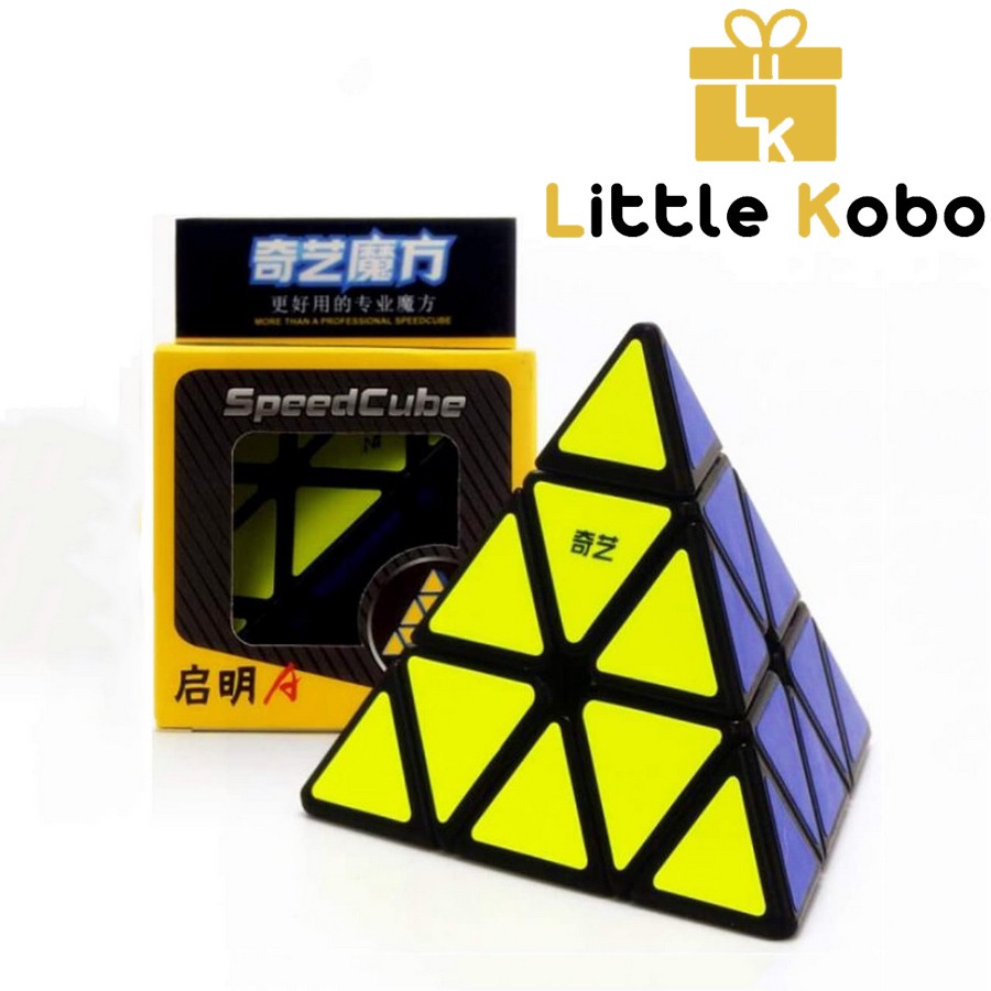 Rubik QiYi Pyraminx QiMing A/ QiMing S2 Viền Đen Stickerless Rubic Tam Giác Kim Tự Tháp Đồ Chơi Trí Tuệ