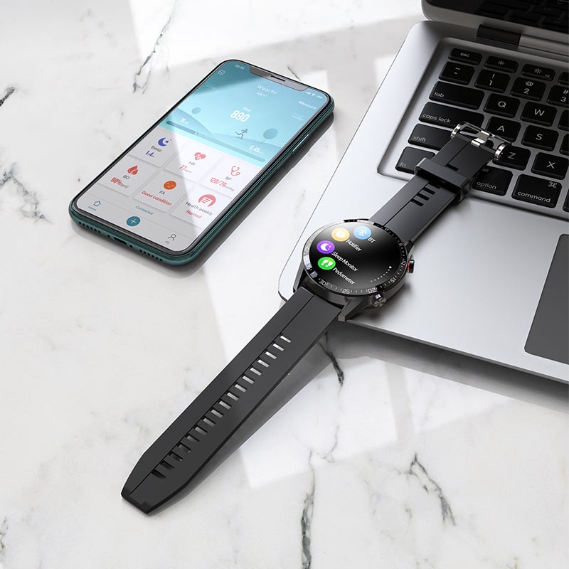 Đồng hồ thông minh Smart Watch hoco Y2 chống nước, theo dõi sức khỏe - CHÍNH HÃNG