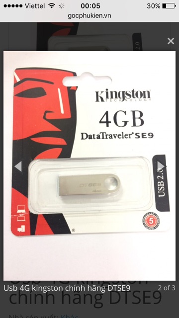 USB 8G/4G/2G Chính hãng Kington chống nước