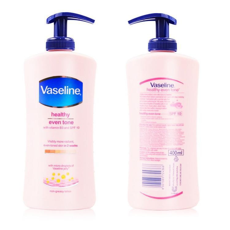 Sữa dưỡng thể Vaseline Healthy White Even Tone 400ml , Sữa dưỡng thể trắng da - ACE Shop