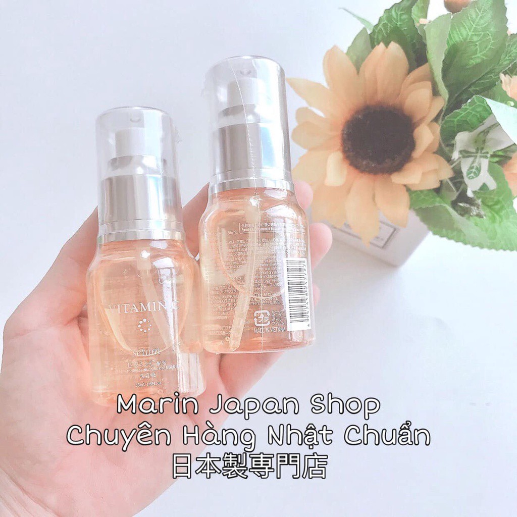 (Hàng Nhật) Serum tinh chất dưỡng da phục hồi da, dưỡng trắng mềm da vitamin C và tế bào gốc từ táo Nhật Bản