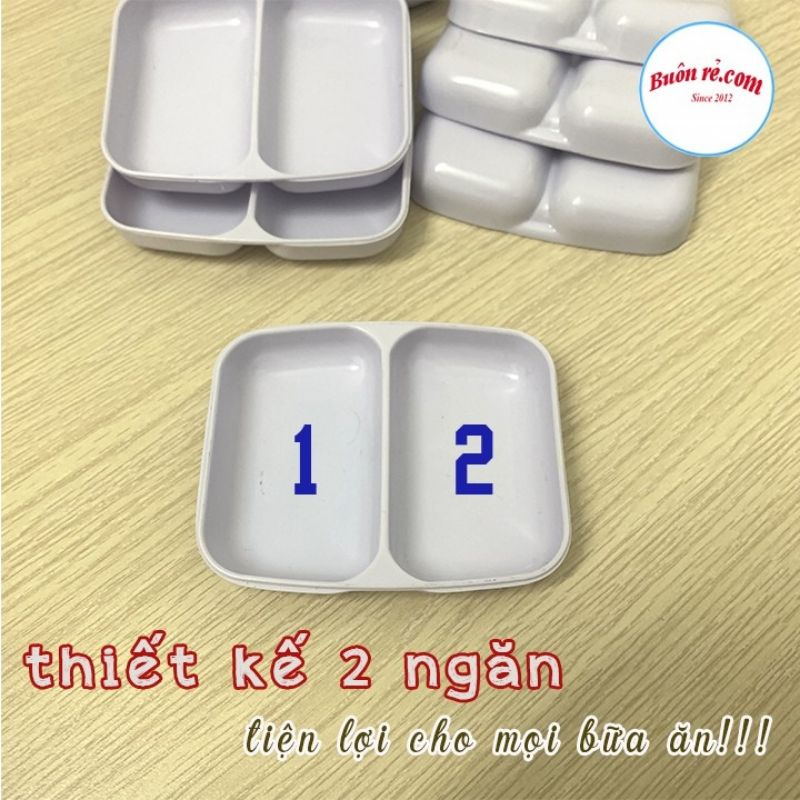 Set 5 đĩa chấm 2 ngăn tiện lợi