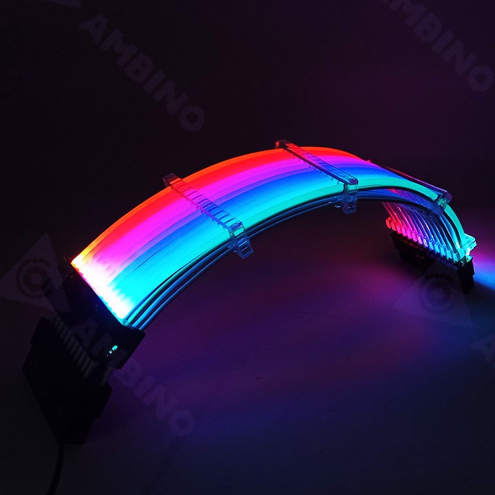 Bộ dây nguồn RGB 24Pin Ambino RainPow