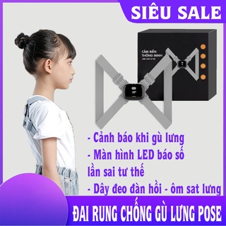 Đai Chống Gù Lưng Rung Cảm Biến Điện Tử Thông Minh Nhật Bản loại cao cấp Pose