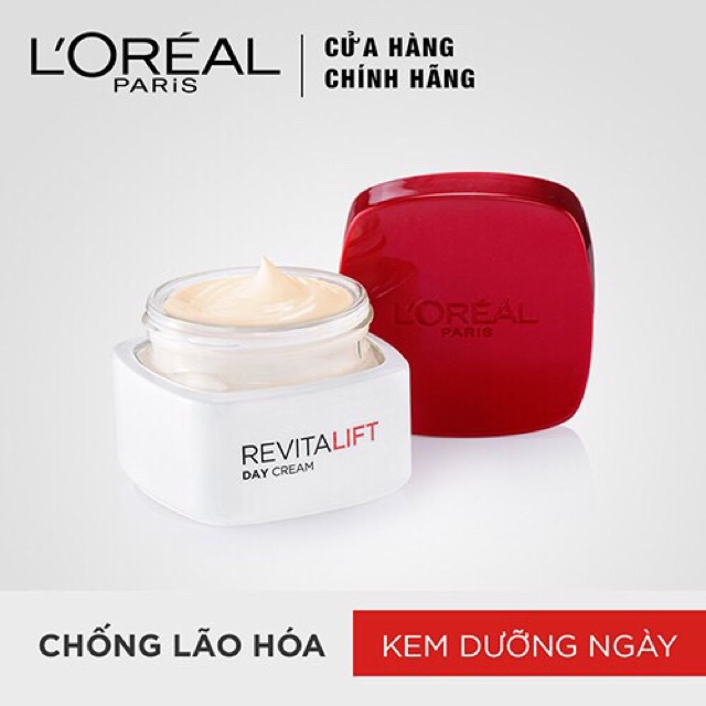 Bộ 2 sản phẩm dưỡng da săn chắc&amp; giảm nếp nhăn Ngày và Đêm L'Oreal Paris Revitalift 50ml