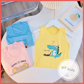 Áo ba lỗ thun lạnh cho bé trai bé gái,áo ba lỗ thun lạnh minkymon in hình động vật