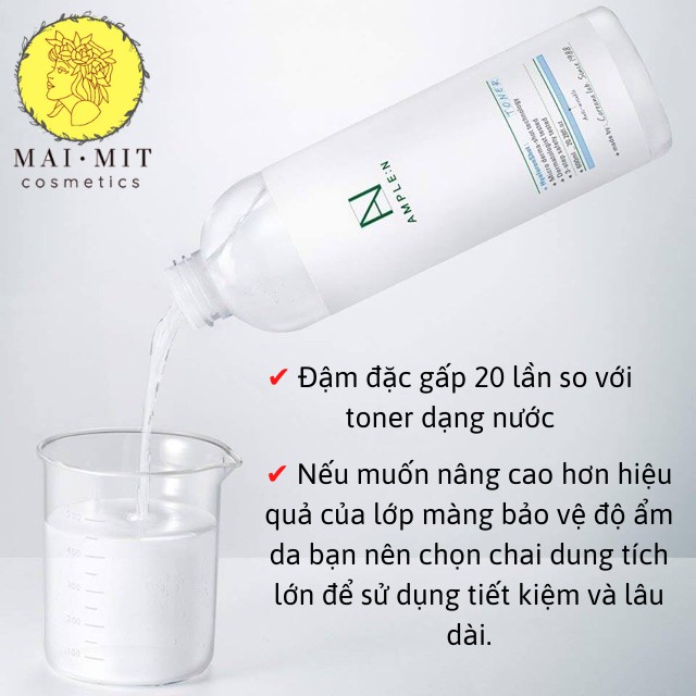 Nước hoa hồng dưỡng ẩm Ample:N Hyaluron Shot Toner Hàn Quốc  600ml