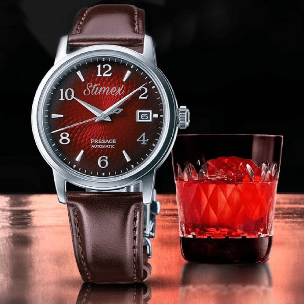 Đồng hồ nam dây da 🔥𝐇𝐚̀𝐧𝐠 𝐗𝐢̣𝐧🔥 đồng hồ nam chính hãng STIMEX kim trôi có lịch mặt kính chống xước chống nước
