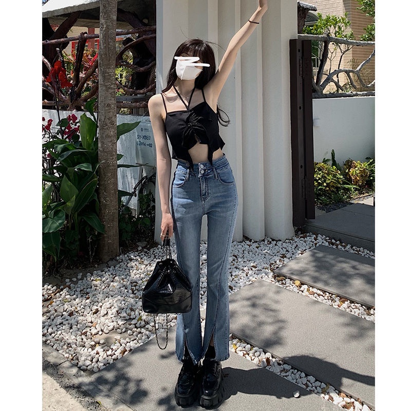 Jiashucheng Áo Hai Dây Mùa Hè Thiết Kế Thoải Mái Sang Trọng Cho Nữ Mặc Bên Trong Máy Cẩn Thận